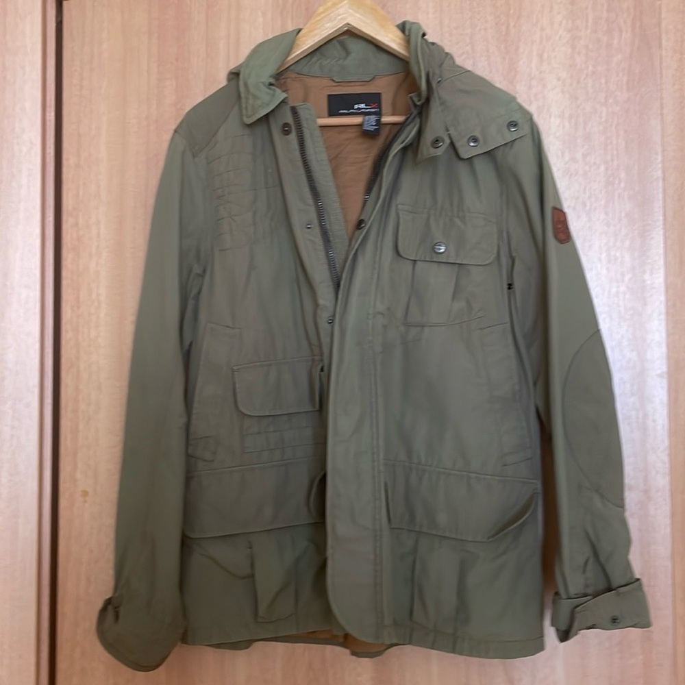 Ralph Lauren RLX - men’s army green utility jacket - size small